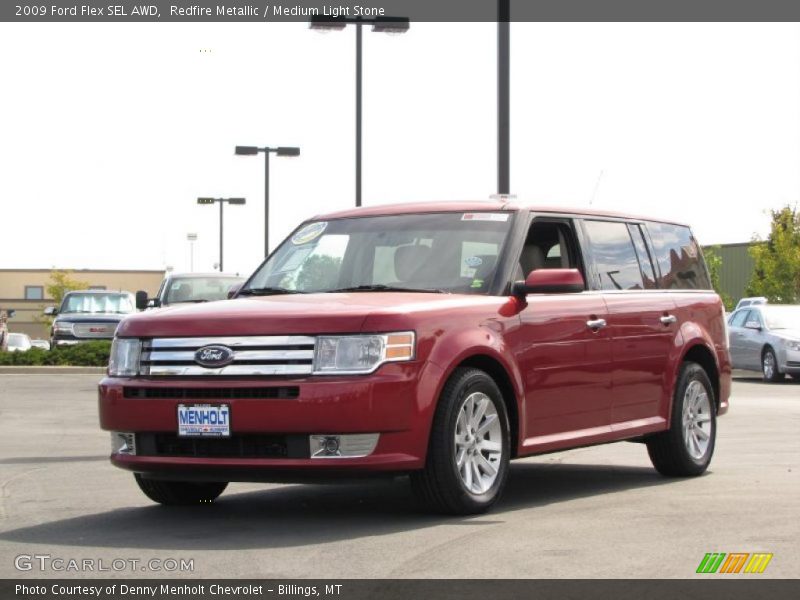 Redfire Metallic / Medium Light Stone 2009 Ford Flex SEL AWD