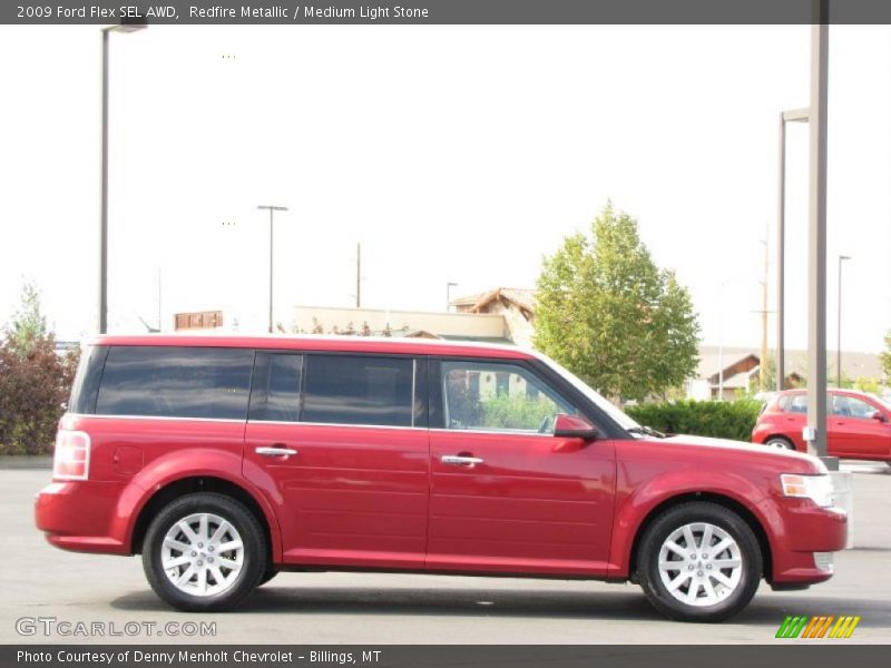 Redfire Metallic / Medium Light Stone 2009 Ford Flex SEL AWD