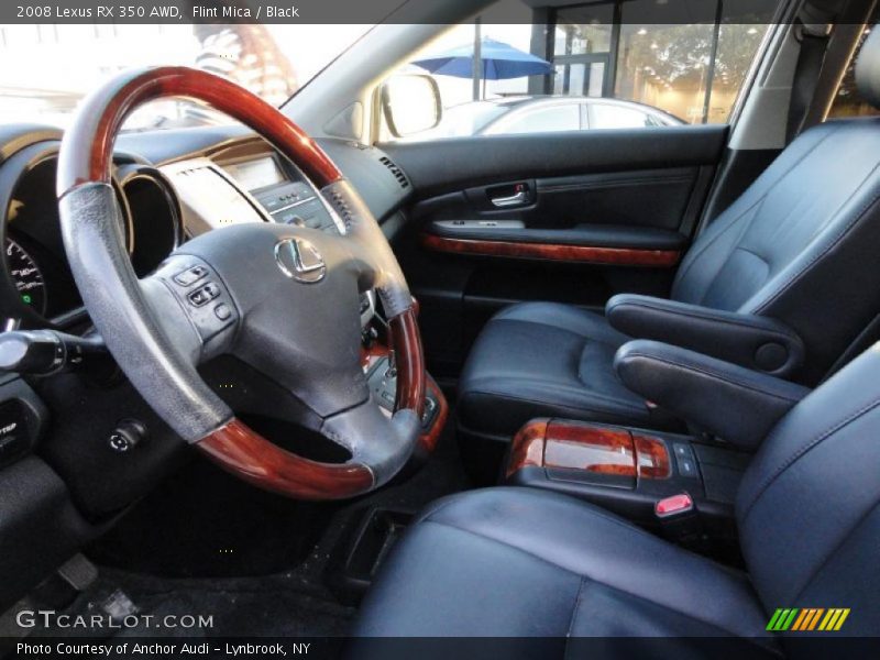 Flint Mica / Black 2008 Lexus RX 350 AWD
