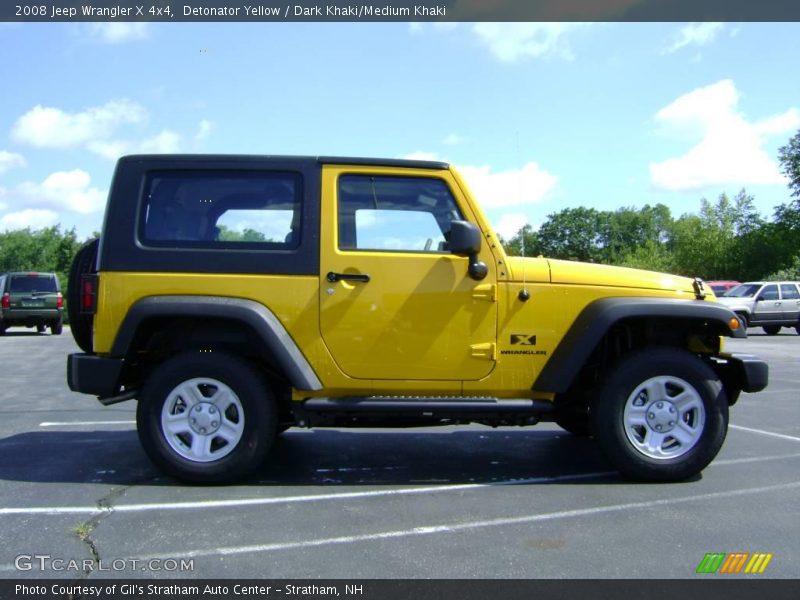 Detonator Yellow / Dark Khaki/Medium Khaki 2008 Jeep Wrangler X 4x4