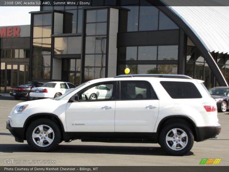 Summit White / Ebony 2008 GMC Acadia SLE AWD