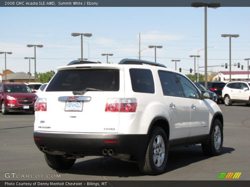 Summit White / Ebony 2008 GMC Acadia SLE AWD