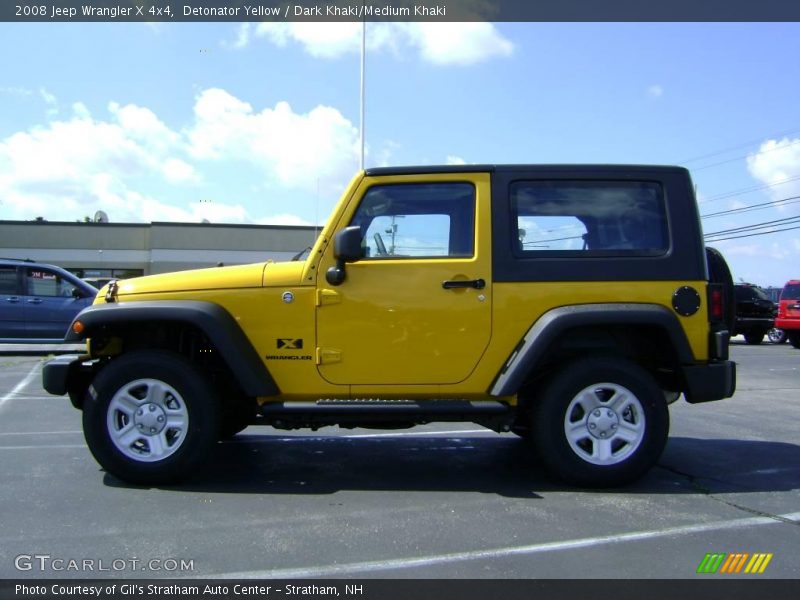 Detonator Yellow / Dark Khaki/Medium Khaki 2008 Jeep Wrangler X 4x4