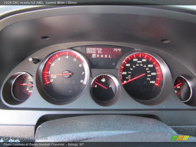 Summit White / Ebony 2008 GMC Acadia SLE AWD
