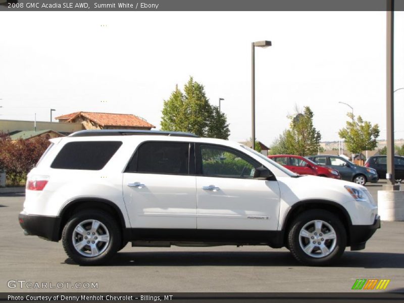 Summit White / Ebony 2008 GMC Acadia SLE AWD