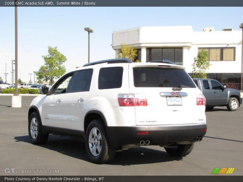 Summit White / Ebony 2008 GMC Acadia SLE AWD