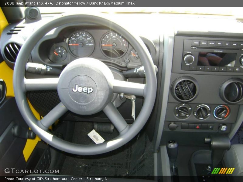 Detonator Yellow / Dark Khaki/Medium Khaki 2008 Jeep Wrangler X 4x4