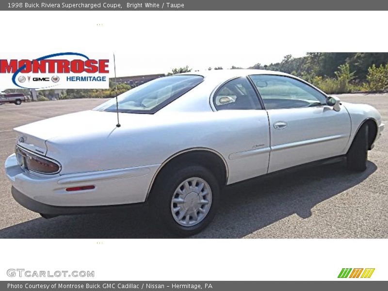 Bright White / Taupe 1998 Buick Riviera Supercharged Coupe