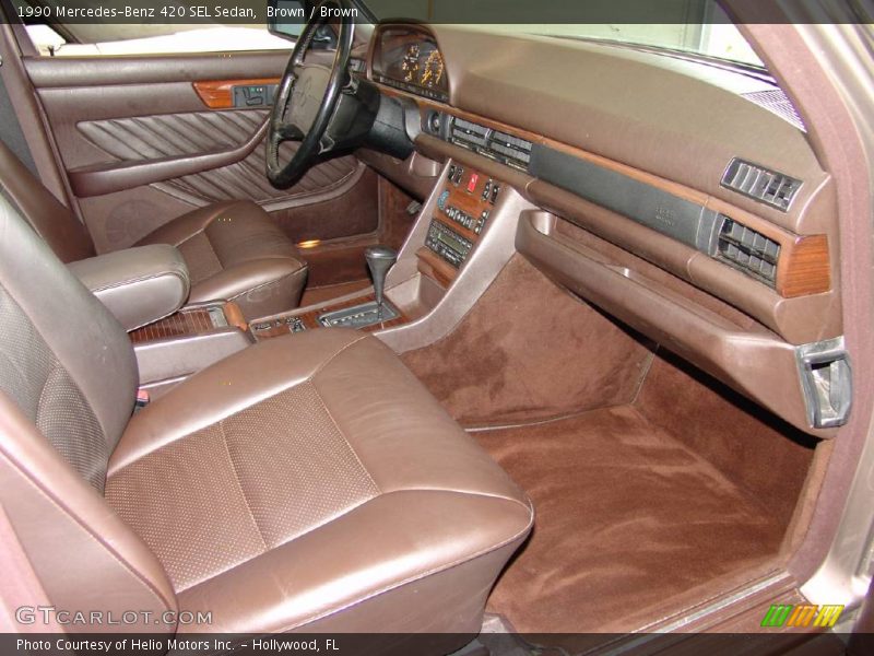 Brown / Brown 1990 Mercedes-Benz 420 SEL Sedan