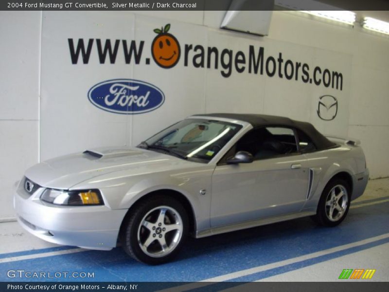 Silver Metallic / Dark Charcoal 2004 Ford Mustang GT Convertible