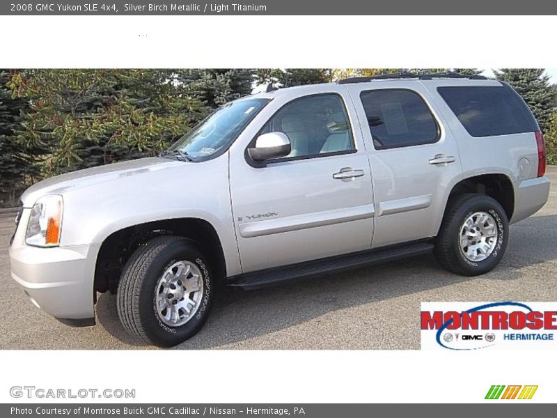 Silver Birch Metallic / Light Titanium 2008 GMC Yukon SLE 4x4