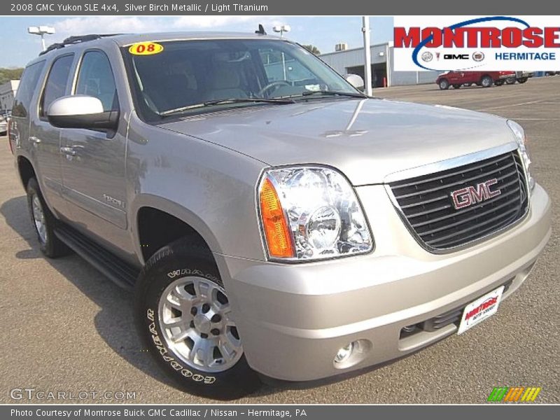 Silver Birch Metallic / Light Titanium 2008 GMC Yukon SLE 4x4