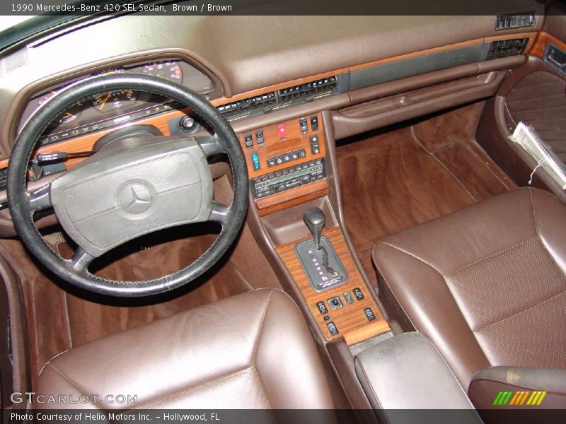 Brown / Brown 1990 Mercedes-Benz 420 SEL Sedan