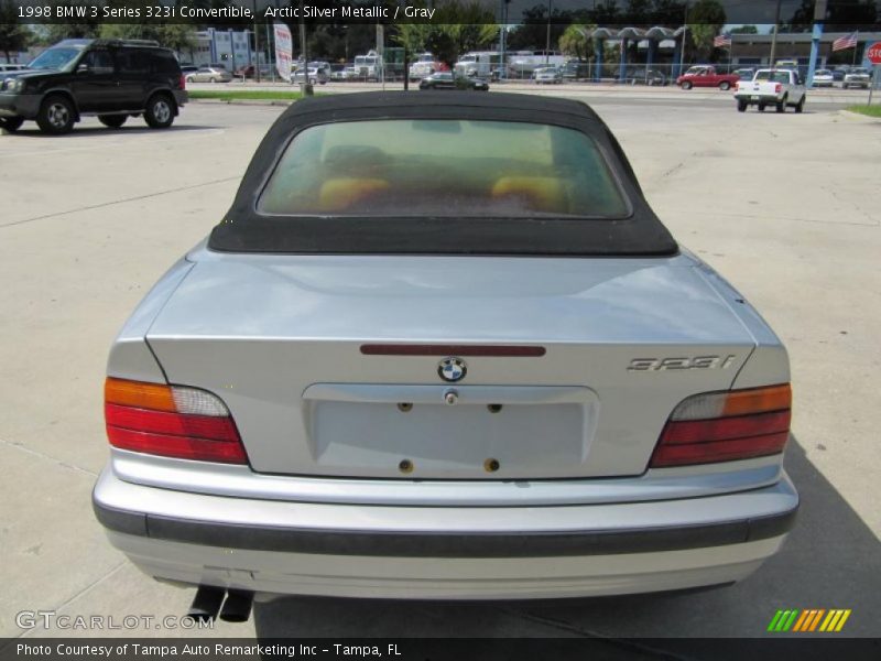 Arctic Silver Metallic / Gray 1998 BMW 3 Series 323i Convertible