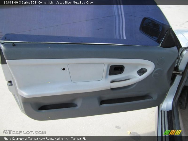 Arctic Silver Metallic / Gray 1998 BMW 3 Series 323i Convertible