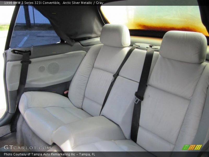 Arctic Silver Metallic / Gray 1998 BMW 3 Series 323i Convertible