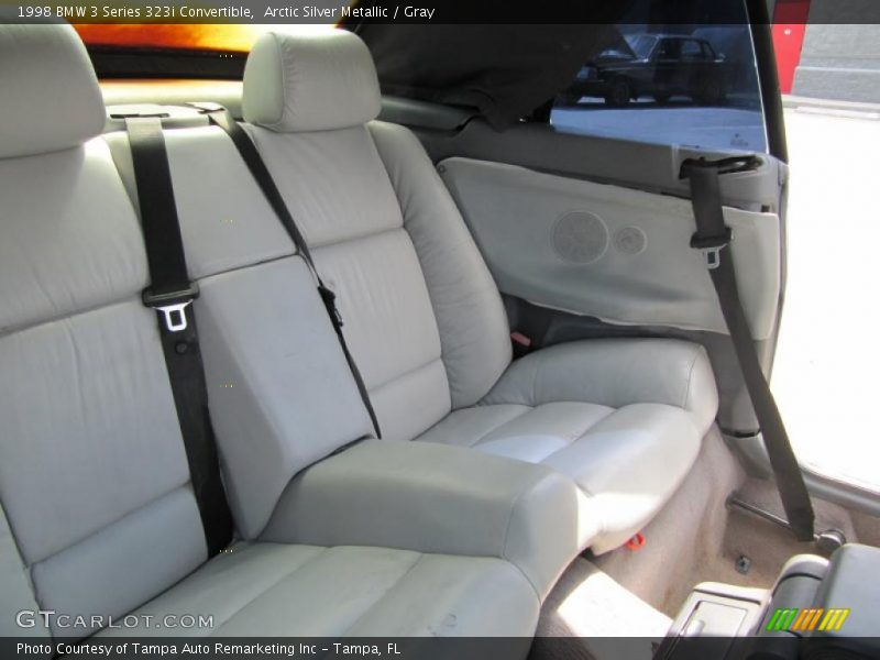 Arctic Silver Metallic / Gray 1998 BMW 3 Series 323i Convertible