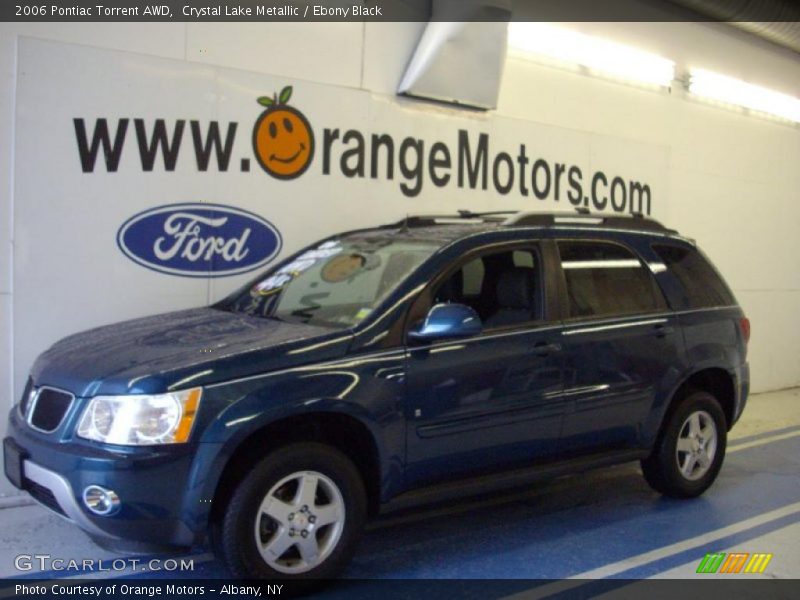 Crystal Lake Metallic / Ebony Black 2006 Pontiac Torrent AWD