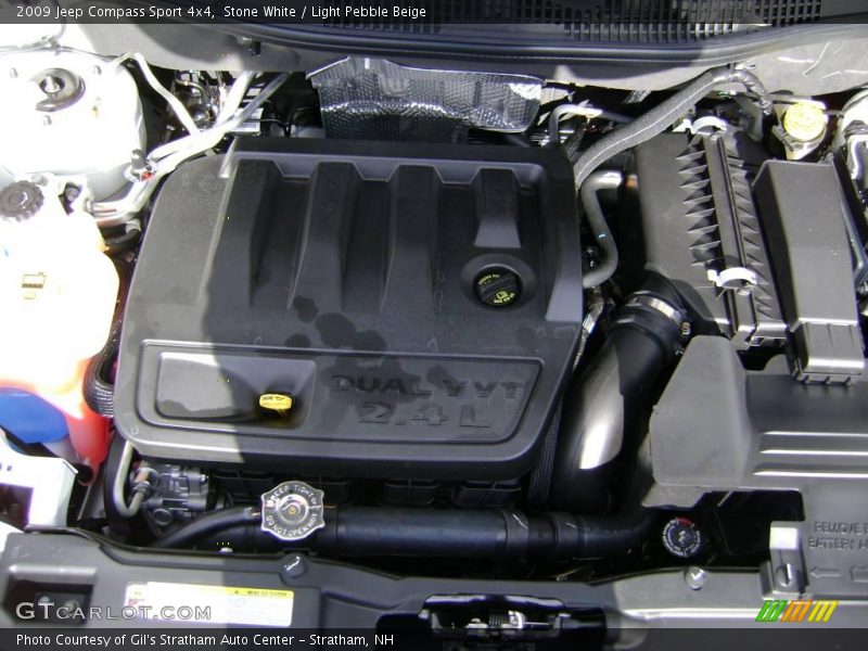 Stone White / Light Pebble Beige 2009 Jeep Compass Sport 4x4