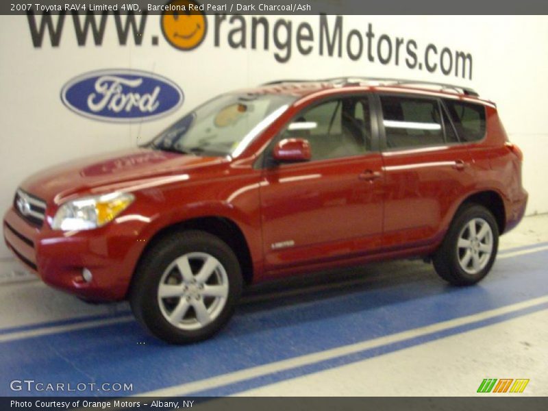 Barcelona Red Pearl / Dark Charcoal/Ash 2007 Toyota RAV4 Limited 4WD