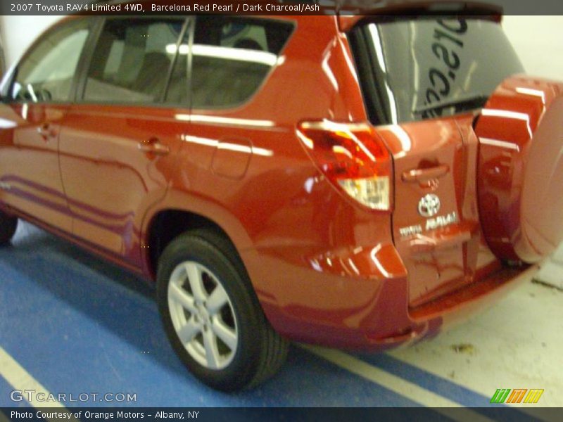 Barcelona Red Pearl / Dark Charcoal/Ash 2007 Toyota RAV4 Limited 4WD