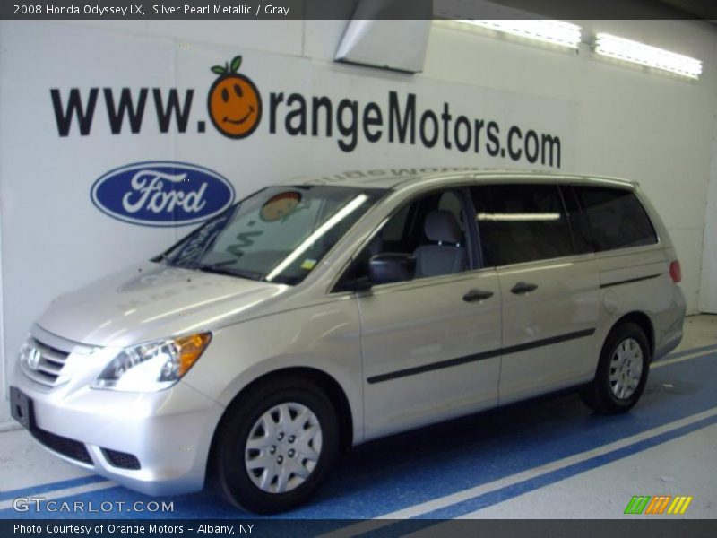 Silver Pearl Metallic / Gray 2008 Honda Odyssey LX