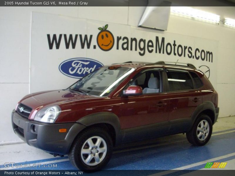 Mesa Red / Gray 2005 Hyundai Tucson GLS V6