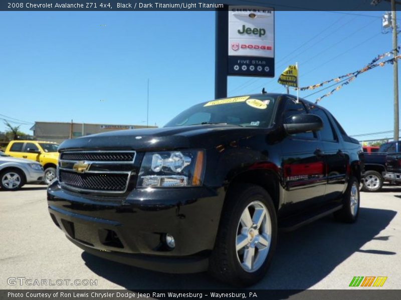 Black / Dark Titanium/Light Titanium 2008 Chevrolet Avalanche Z71 4x4