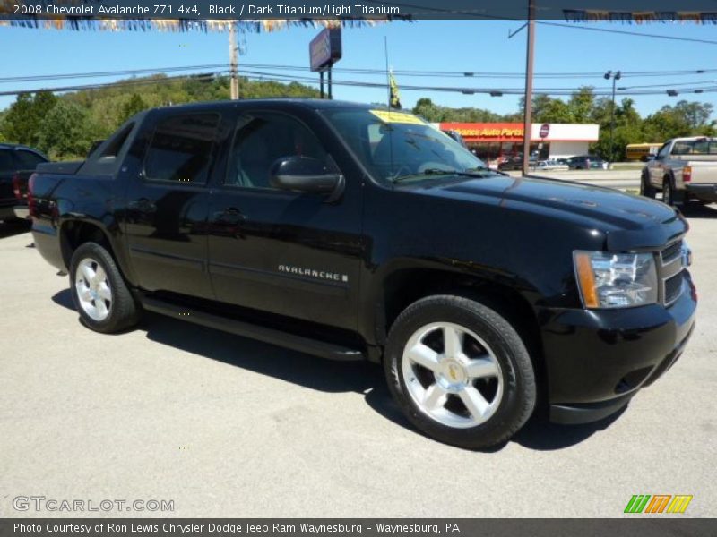 Black / Dark Titanium/Light Titanium 2008 Chevrolet Avalanche Z71 4x4
