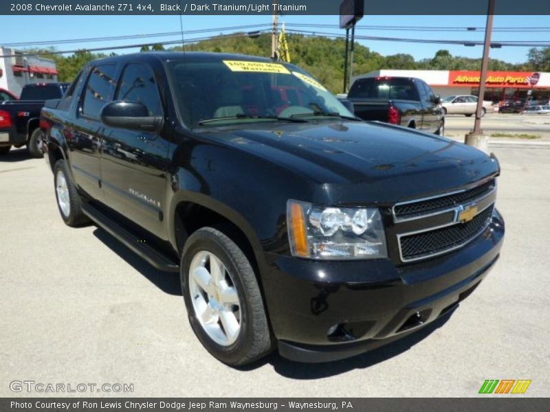 Black / Dark Titanium/Light Titanium 2008 Chevrolet Avalanche Z71 4x4