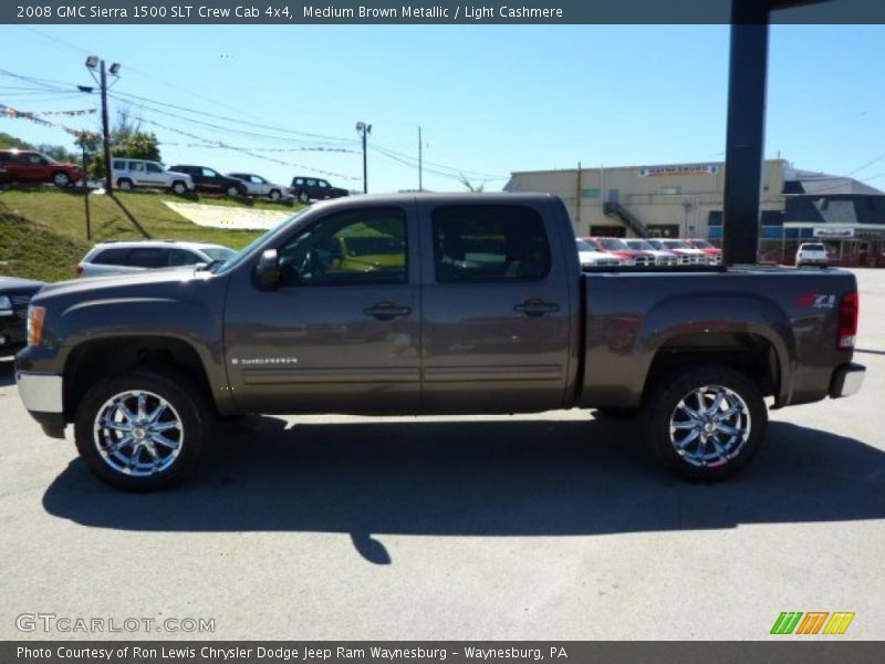 Medium Brown Metallic / Light Cashmere 2008 GMC Sierra 1500 SLT Crew Cab 4x4