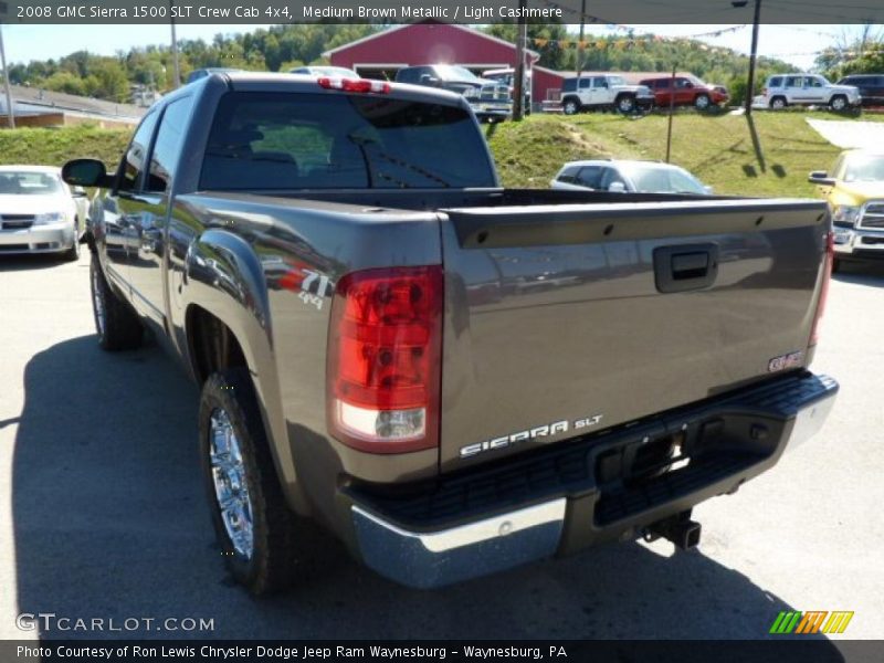 Medium Brown Metallic / Light Cashmere 2008 GMC Sierra 1500 SLT Crew Cab 4x4