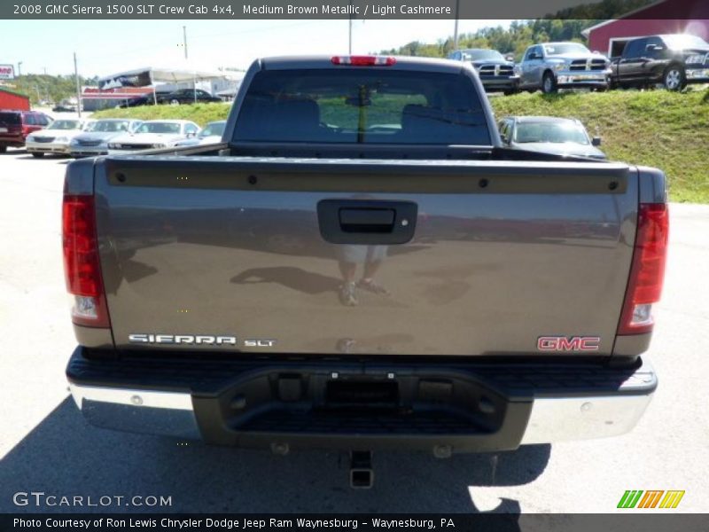 Medium Brown Metallic / Light Cashmere 2008 GMC Sierra 1500 SLT Crew Cab 4x4