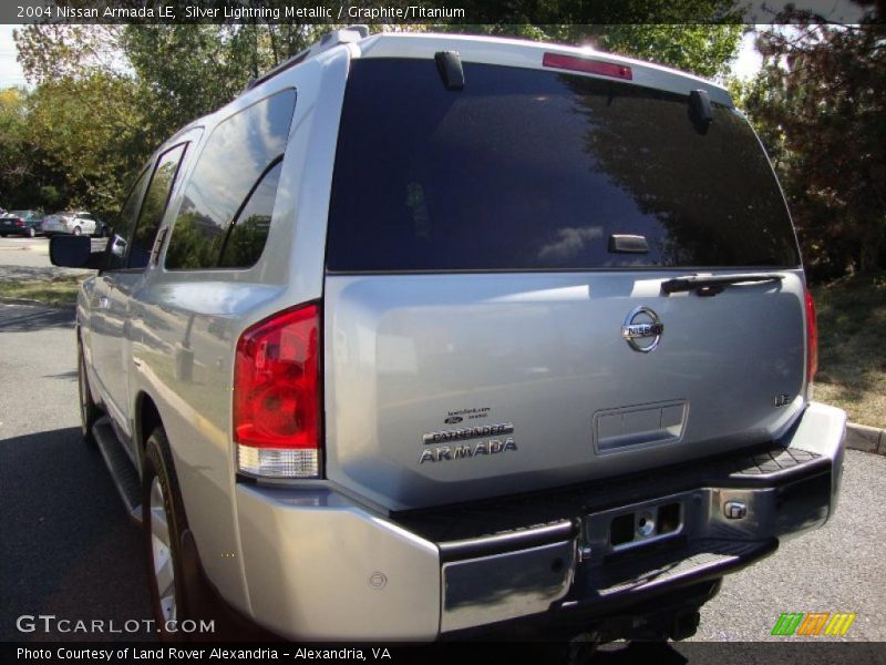 Silver Lightning Metallic / Graphite/Titanium 2004 Nissan Armada LE