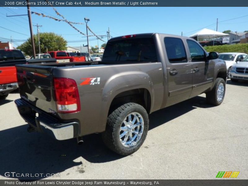 Medium Brown Metallic / Light Cashmere 2008 GMC Sierra 1500 SLT Crew Cab 4x4