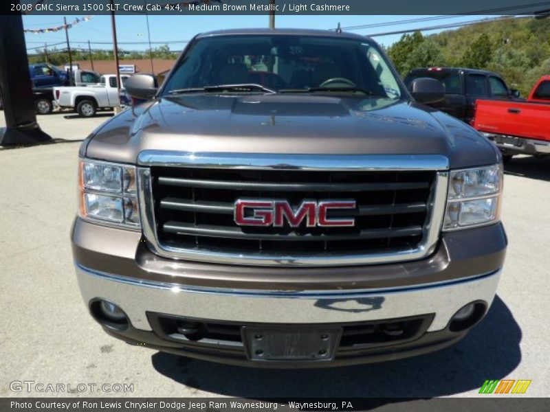 Medium Brown Metallic / Light Cashmere 2008 GMC Sierra 1500 SLT Crew Cab 4x4
