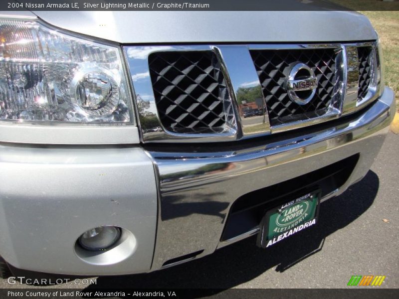 Silver Lightning Metallic / Graphite/Titanium 2004 Nissan Armada LE