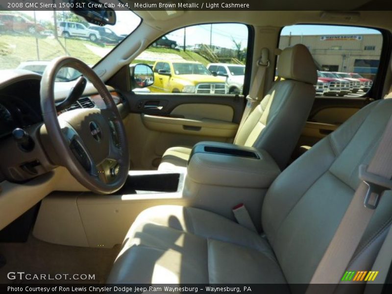 Medium Brown Metallic / Light Cashmere 2008 GMC Sierra 1500 SLT Crew Cab 4x4