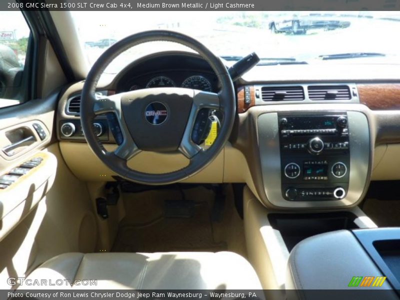 Medium Brown Metallic / Light Cashmere 2008 GMC Sierra 1500 SLT Crew Cab 4x4