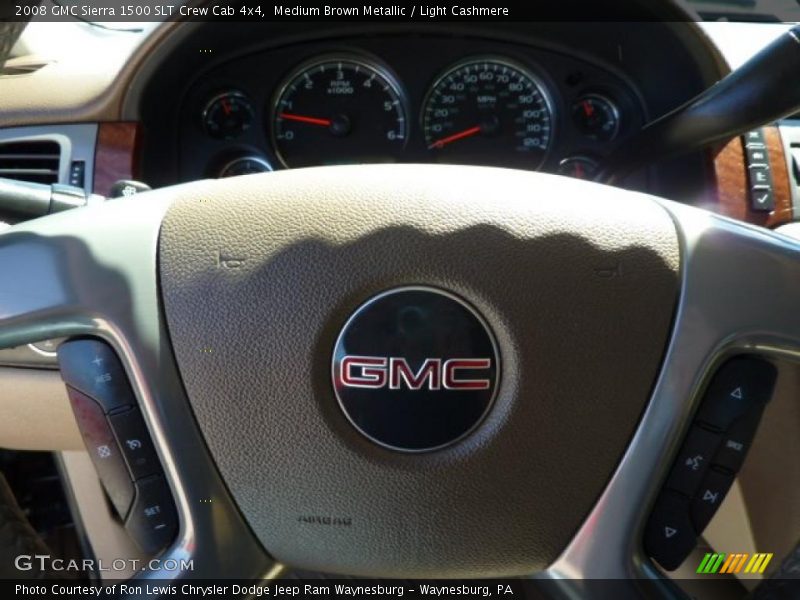 Medium Brown Metallic / Light Cashmere 2008 GMC Sierra 1500 SLT Crew Cab 4x4