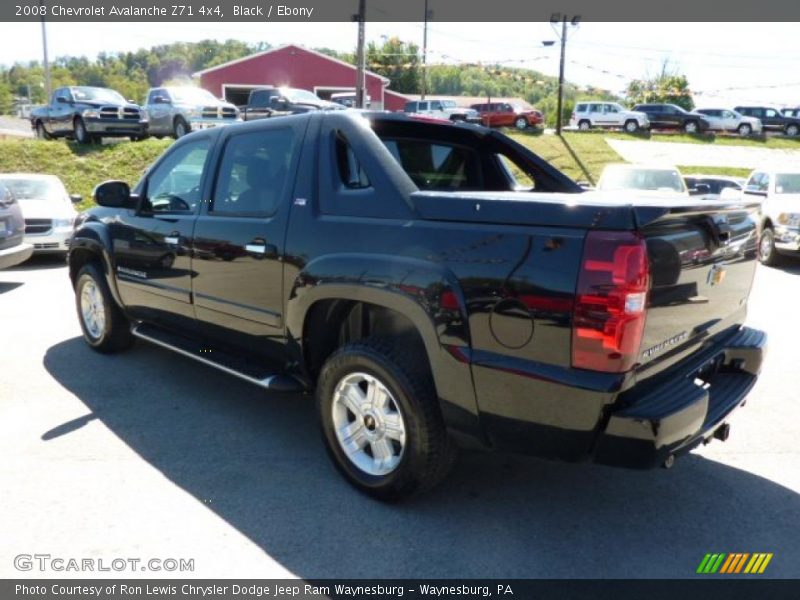 Black / Ebony 2008 Chevrolet Avalanche Z71 4x4