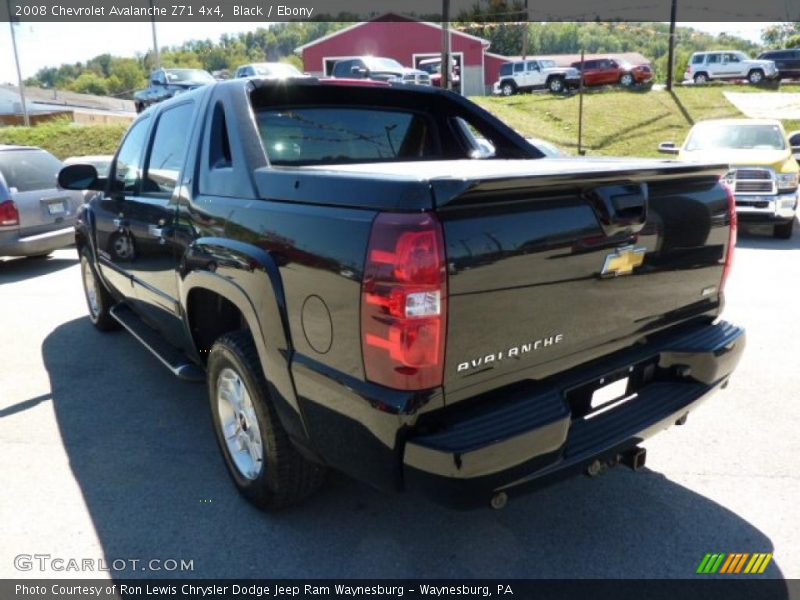 Black / Ebony 2008 Chevrolet Avalanche Z71 4x4
