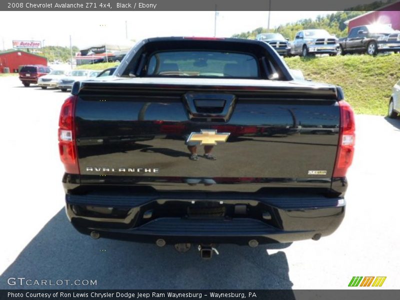Black / Ebony 2008 Chevrolet Avalanche Z71 4x4