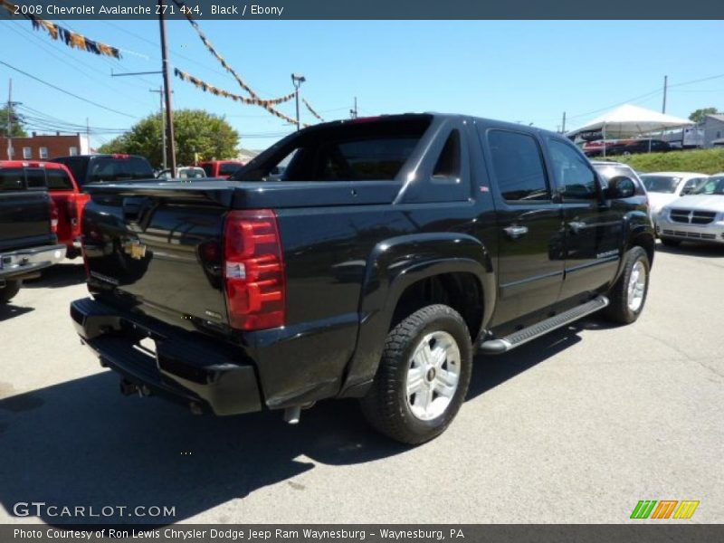 Black / Ebony 2008 Chevrolet Avalanche Z71 4x4