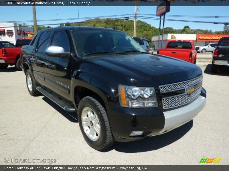 Black / Ebony 2008 Chevrolet Avalanche Z71 4x4