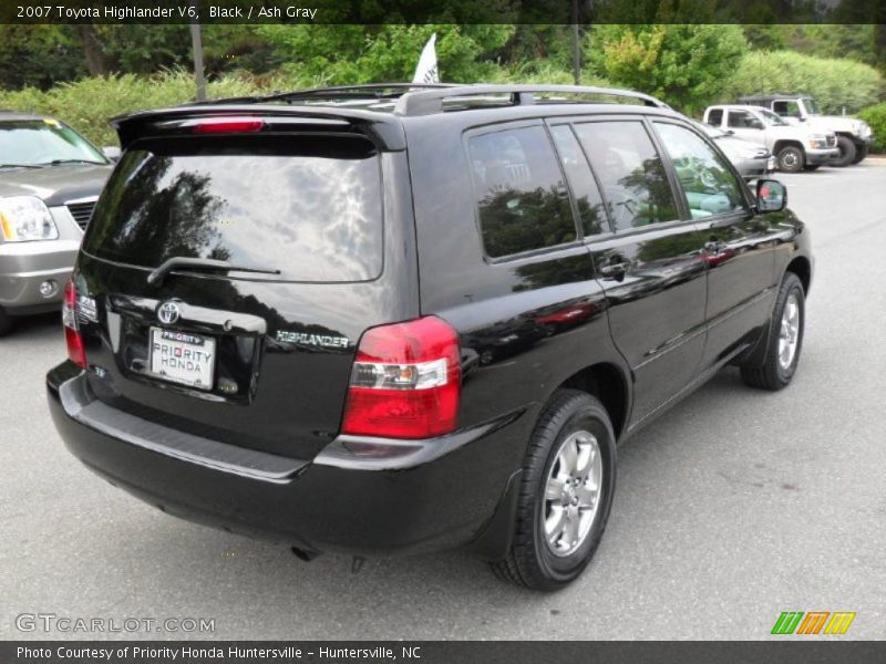 Black / Ash Gray 2007 Toyota Highlander V6