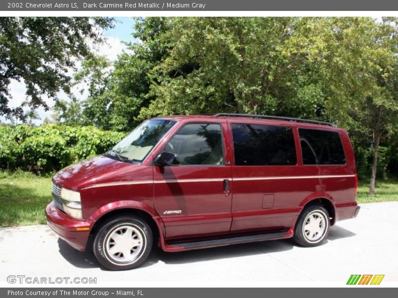 Dark Carmine Red Metallic / Medium Gray 2002 Chevrolet Astro LS