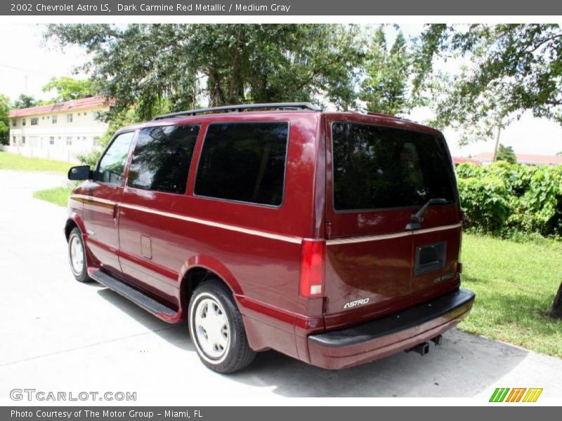 Dark Carmine Red Metallic / Medium Gray 2002 Chevrolet Astro LS