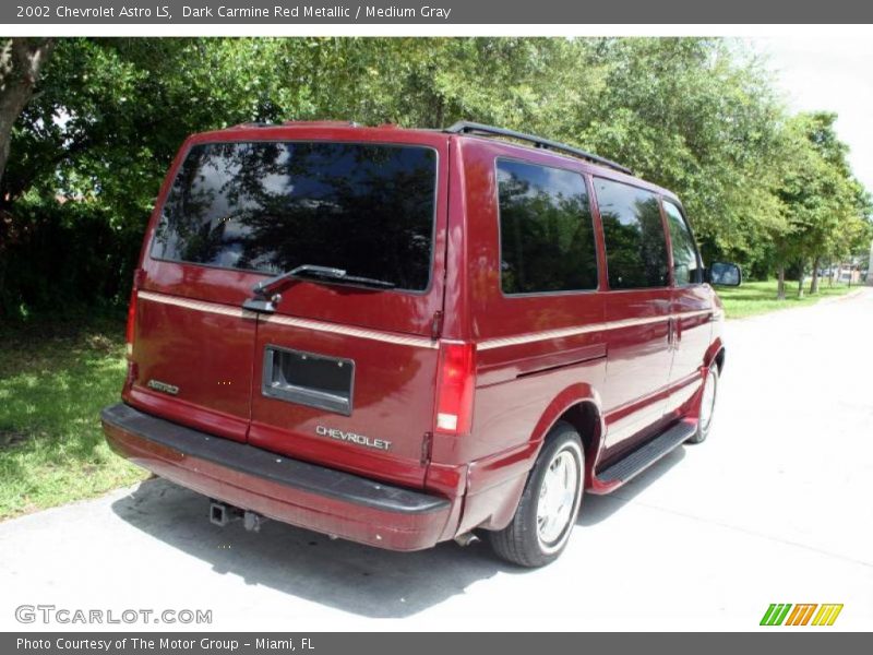 Dark Carmine Red Metallic / Medium Gray 2002 Chevrolet Astro LS