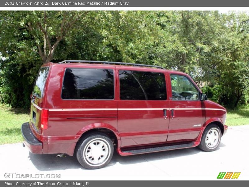 Dark Carmine Red Metallic / Medium Gray 2002 Chevrolet Astro LS